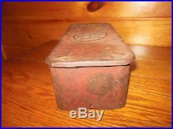 Vintage International Harvester Metal Tool Box 